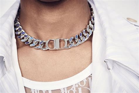 dior jewelry men's|christian Dior men's necklace.